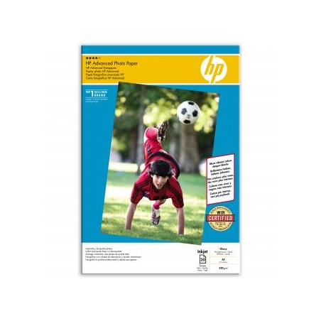 HP Advanced Glossy Photo Pa, Q8697A, foto papier, połysk, zaawansowany typ biały, A3, 250 g/m2, 20 szt., atrament