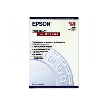 Epson Photo Quality InkJet Pa, C13S041069, foto papier, matowy, biały, Stylus Pro XL, XL+,1500, Laser 15, A3+, 104 g/m2, 720dpi,