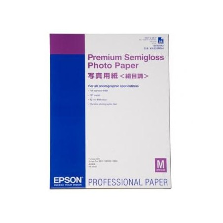 Epson Premium Semigloss Photo, C13S042093, foto papier, półpołysk, biały, Stylus Photo 1270, 2000P, A2, 251 g/m2, 25 szt., atram