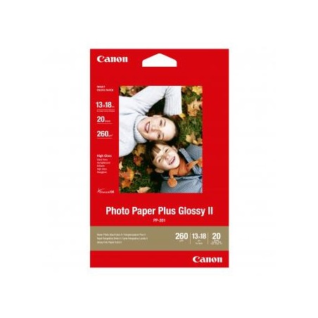 Canon Photo Paper Plus Glossy, PP-201 5x7, foto papier, połysk, 2311B018, biały, 13x18cm, 5x7", 265 g/m2, 20 szt., atrament