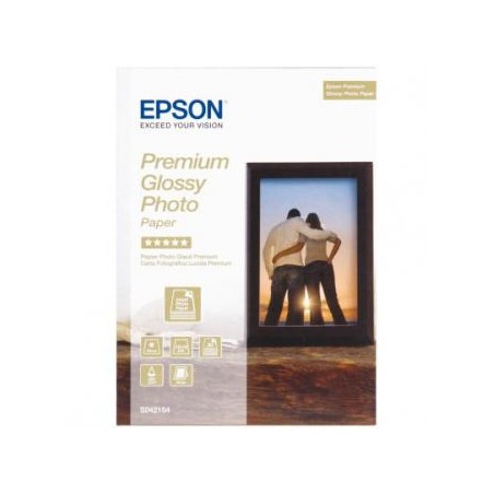 Epson Premium Glossy Photo Pa, C13S042154, foto papier, połysk, biały, Stylus Color, Photo, Pro, 13x18cm, 5x7", 255 g/m2, 30 szt