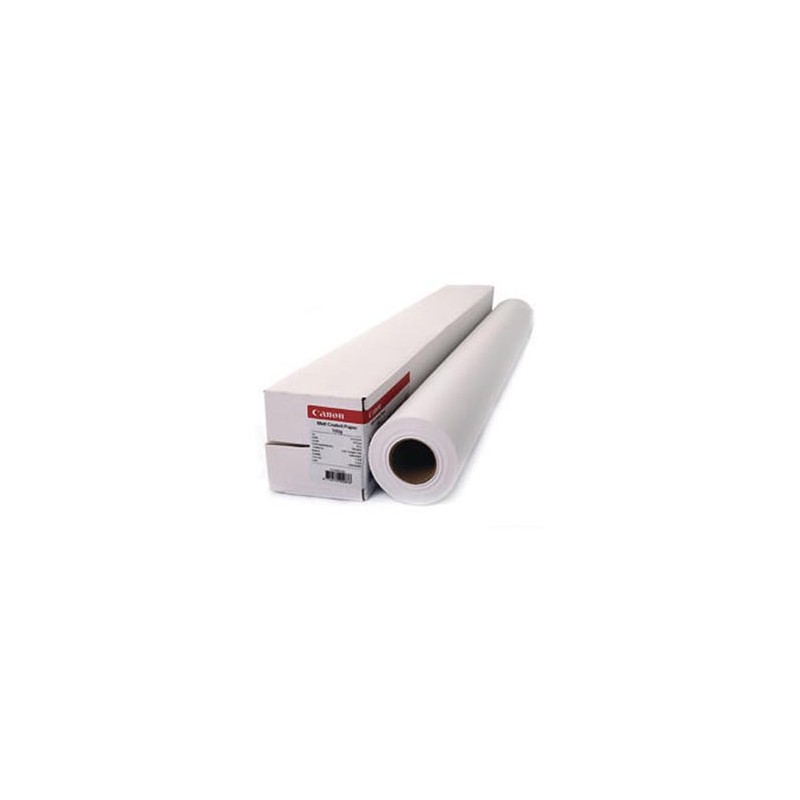 Canon 610/30/2", Matt Coated Paper, matowy, 24", 7215A006, 180 g/m2, papier, 610mmx30m, biały, do drukarek atramentowych, rolka,