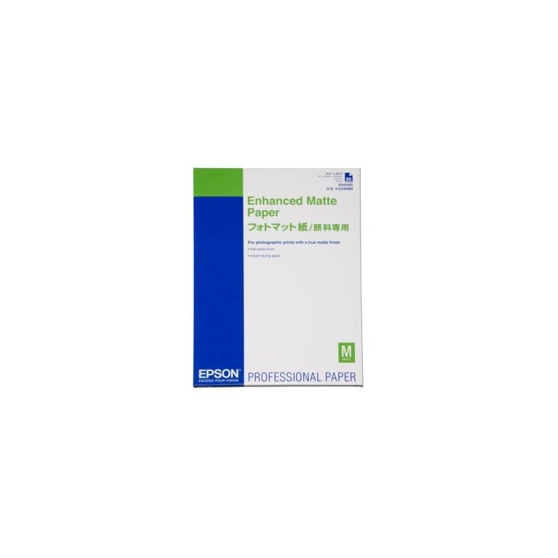 Epson Enhanced Matte Paper, biała, 50, szt. szt., C13S042095, do drukarek atramentowych, A2, A2, 192 g/m2