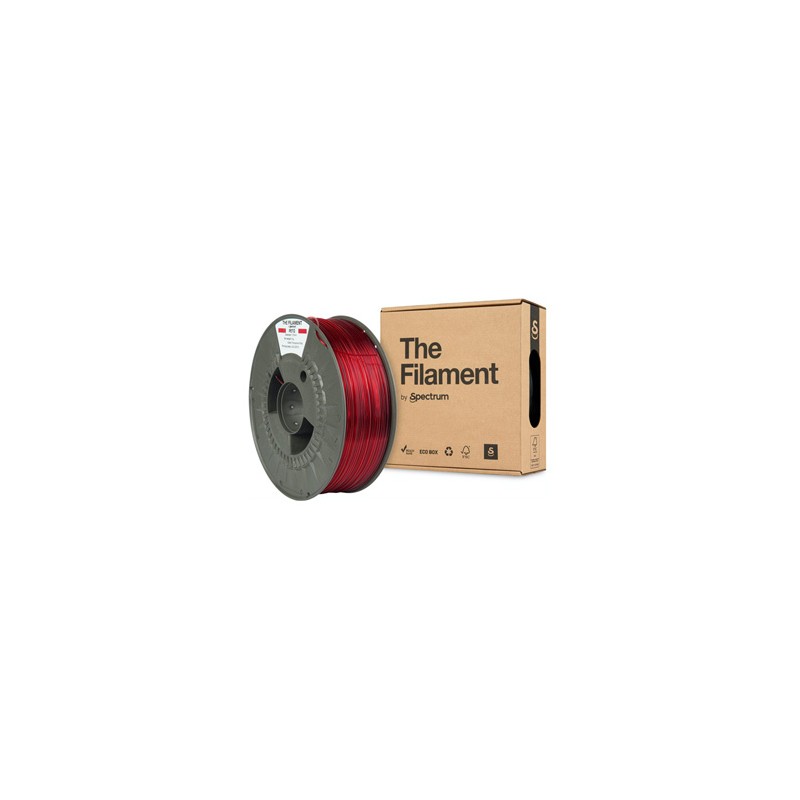 Spectrum The Filament Filament PETG 1000g, transparent red