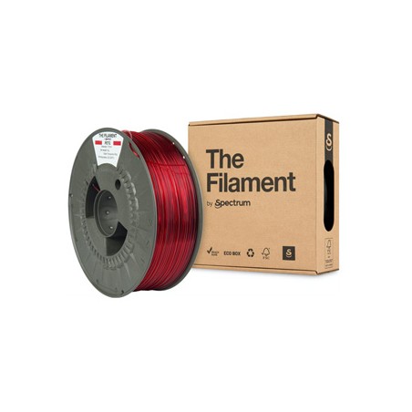 Spectrum The Filament Filament PETG 1000g, transparent red
