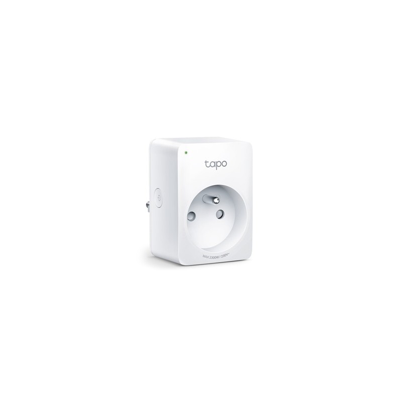 Gniazdko smart Tapo P100 220-240 V 50/60 Hz, konfiguracja z WiFi, MAX.2300W, biała, TP-LINK, pilot, timer, sterowanie głosowe