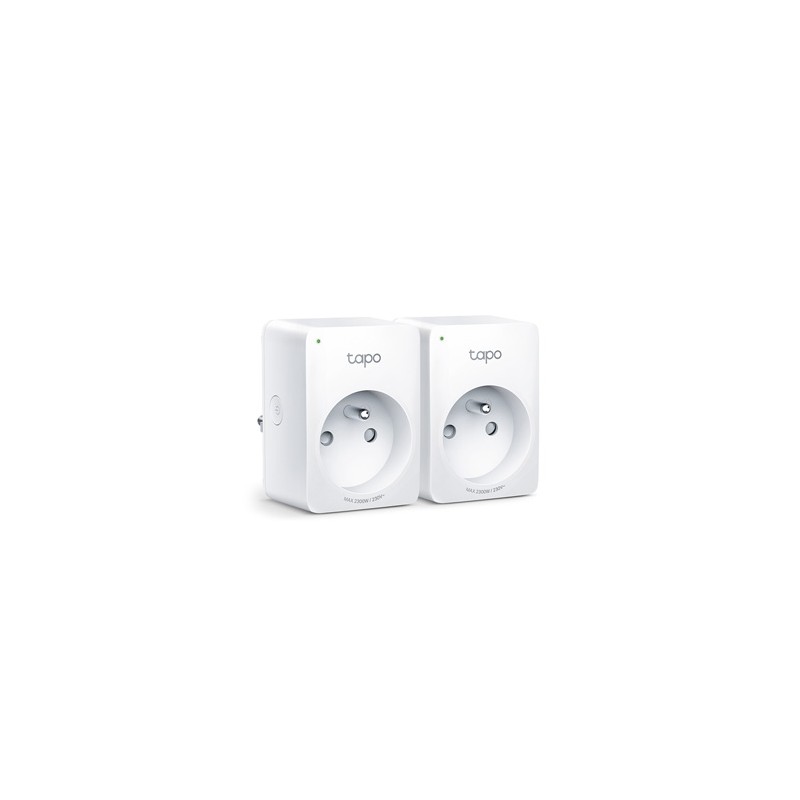 Gniazdko smart Tapo P100 220-240 V 50/60 Hz, konfiguracja z WiFi, MAX.2300W, biała, TP-LINK, pilot, timer, sterowanie głosowe