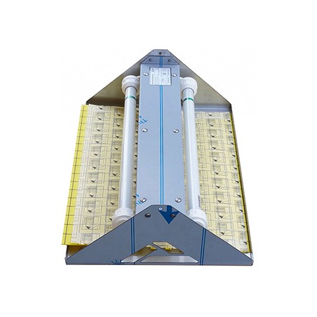 Lampa owadobójcza 230 V, do 80 m2, 2x15W, srebrny, Format1, ITRAP30, IP65, z powierzchnią klejącą