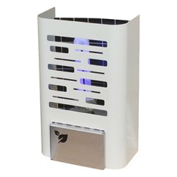 Lampa owadobójcza 230 V, do 50 m2, 20W, srebrny, Format1, IGLUCN, IP20, z lepem na owady