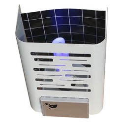 Lampa owadobójcza 230 V, do 50 m2, 20W, srebrny, Format1, IGLUCN, IP20, z lepem na owady