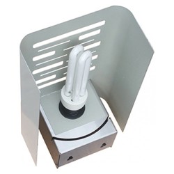 Lampa owadobójcza 230 V, do 50 m2, 20W, srebrny, Format1, IGLUCN, IP20, z lepem na owady