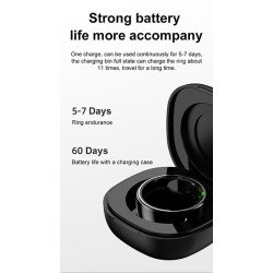 Powerton SMART RING PRO smart ring rozmiar 7, czarny