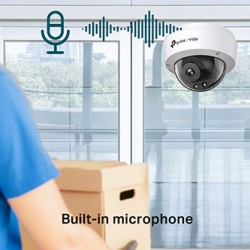 TP-link IP kamera Wi-Fi do monitoringu zewnętrznego VIGI C240(4MM), QHD 2560x1440, PoE, biała, 4 MPx, rejestracja w kolorze, int