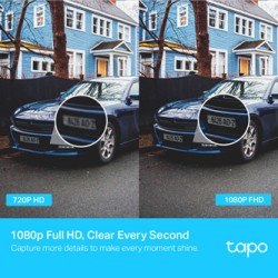 TP-link IP kamera Wi-Fi do monitoringu zewnętrznego Tapo C500, Full HD (1920x1080), Wifi 2.4 GHz /ethernet, biała, tryb nocny, a