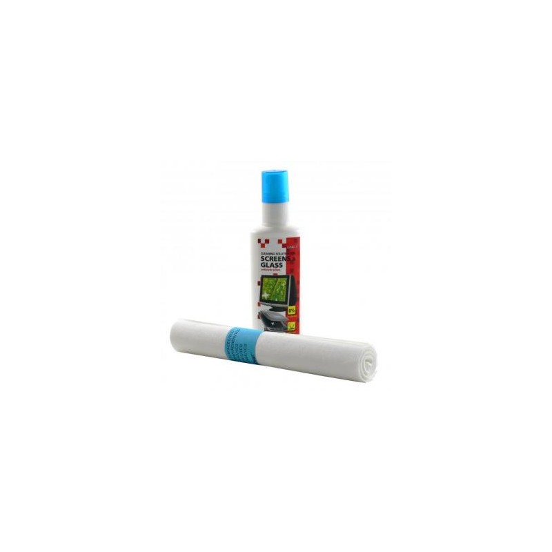 Środki czyszczące zestaw do ekranów, spray 50ml, 10 serwetek, Logo