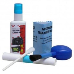 Środki czyszczące zestaw, do cyfrowego aparatu fotograficznego i kamery, spray 50ml, mikrościereczka, 5, gruszka do wydmuchiwani