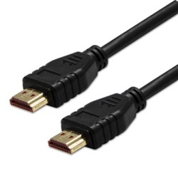 Video Kabel HDMI M - HDMI M, HDMI 2.1 - Ultra High Speed, 1m, pozłacane złącza, czarny, Logo blister, 8K@60Hz, 48Gb/s, EOL