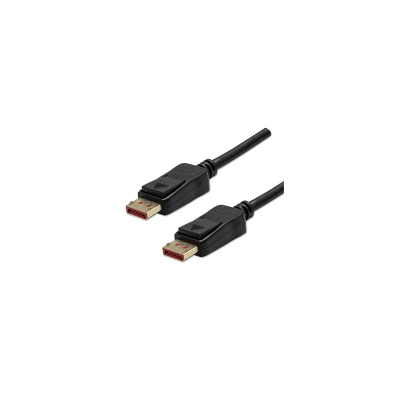 Video Kabel DisplayPort M - DisplayPort M, DP v 1.4, 2m, pozłacane złącza, czarny, Logo blister, 8K@60Hz, 32,4Gb/s, EOL