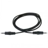Audio Kabel Jack (3,5mm) M - Jack (3,5mm) M, 1.5m, czarny, Logo, EOL