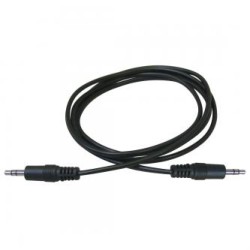 Audio Kabel Jack (3,5mm) M - Jack (3,5mm) M, 2.5m, czarna, EOL