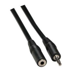 Przedłużacz do kabli audio Jack (3,5mm) M - Jack (3,5mm) F, 3m, czarna
