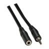 Przedłużacz do kabli audio Jack (3,5mm) M - Jack (3,5mm) F, 3m, czarna