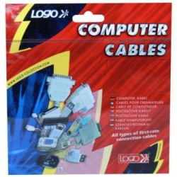 Przedłużacz do kabli audio Jack (3,5mm) M - Jack (3,5mm) F, 3m, czarna, Logo
