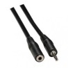 Przedłużacz do kabli audio Jack (3,5mm) M - Jack (3,5mm) F, 10m, czarna