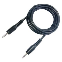 Audio Kabel Jack (3,5mm) M - Jack (3,5mm) M, 1.2m, czarna, Logo, EOL