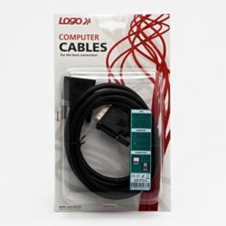 Video Kabel DVI (24+1) M - DVI (24+1) M, Dual link, 2m, chroniony, czarny, Logo blister, EOL