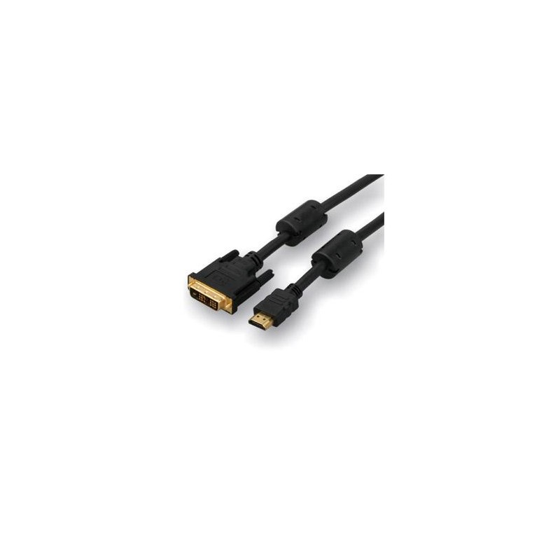 Video Kabel DVI (18+1) M - HDMI M, 2m, pozłacane złącza, czarny, EOL