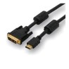 Video Kabel DVI (18+1) M - HDMI M, 2m, pozłacane złącza, czarny, Logo blister, EOL