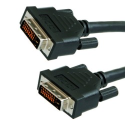 Video Kabel DVI (24+1) M - DVI (24+1) M, Dual link, 3m, chroniony, czarny, Logo blister, EOL