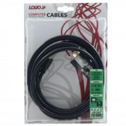 Video Kabel DVI (18+1) M - HDMI M, 3m, pozłacane złącza, czarny, Logo blister, EOL