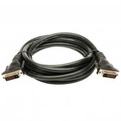 Video Kabel DVI (24+1) M - DVI (24+1) M, Dual link, 5m, chroniony, czarna, EOL
