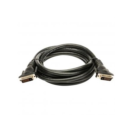 Video Kabel DVI (24+1) M - DVI (24+1) M, Dual link, 5m, chroniony, czarna, EOL