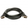 Video Kabel DVI (24+1) M - DVI (24+1) M, Dual link, 5m, chroniony, czarna, EOL