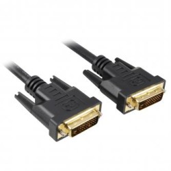 Video Kabel DVI (24+1) M - DVI (24+1) M, Dual link, 20m, pozłacane końcówki, ekranowany, czarna, EOL