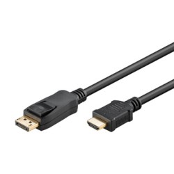 Video Kabel DisplayPort M - HDMI M, 2m, czarna, EOL