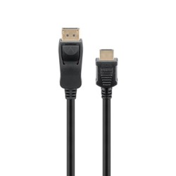 Video Kabel DisplayPort M - HDMI M, 2m, czarna, EOL