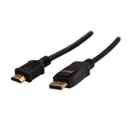 Video Kabel DisplayPort M - HDMI M, 5m, czarna, Logo blister, EOL