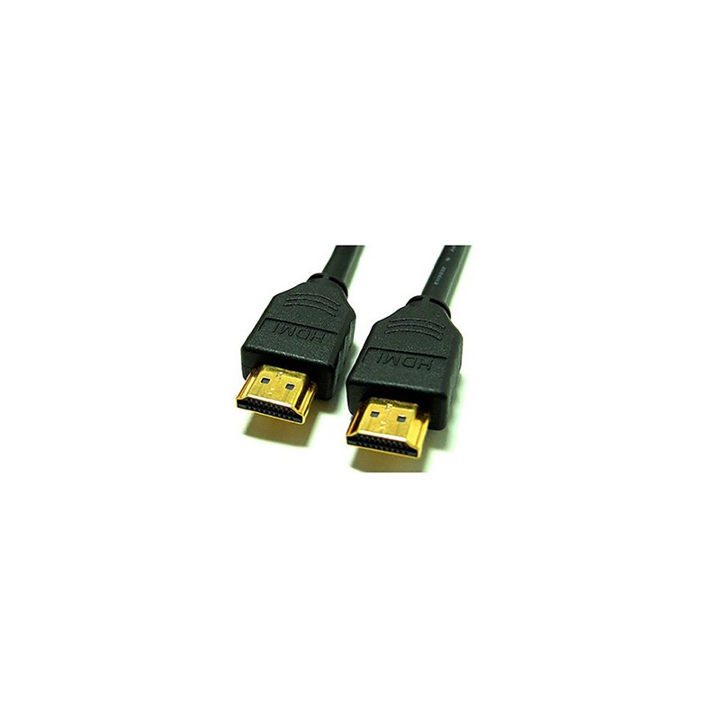 Video Kabel HDMI M - HDMI M, HDMI 1.4 - High Speed with Ethernet, 2m, pozłacane złącza, czarny, Logo blister, EOL