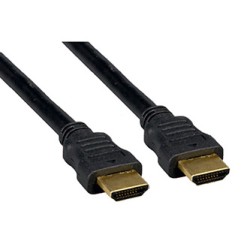 Video Kabel HDMI M - HDMI M, HDMI 1.4 - High Speed with Ethernet, 2m, pozłacane złącza, czarny, Logo blister, EOL