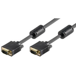 Video Kabel SVGA (D-sub) M - SVGA (D-sub) M, 2m, pozłacane konektory, czarny, EOL
