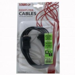 Przedłużacz do kabli video VGA (D-Sub) (M) - VGA (D-sub) (F), 2m, szary, Logo blister, EOL
