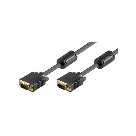 Video Kabel SVGA (D-sub) M - SVGA (D-sub) M, 3m, pozłacane konektory, czarny, Logo blister, EOL