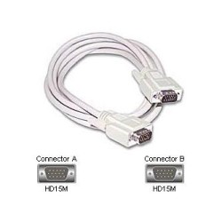 Video Kabel VGA (D-Sub) (M) - VGA (D-Sub) (M), 3m, szary, Logo, EOL