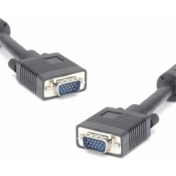 Video Kabel SVGA (D-sub) M - SVGA (D-sub) M, 5m, chroniony, czarna, EOL