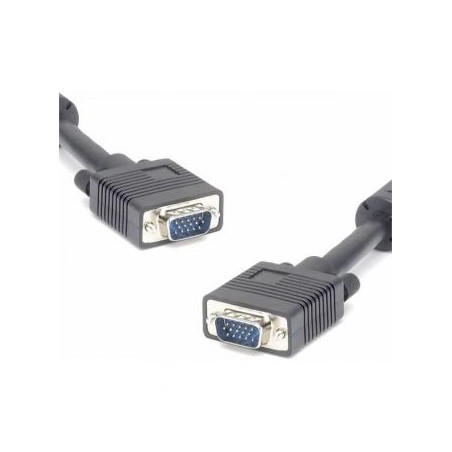 Video Kabel SVGA (D-sub) M - SVGA (D-sub) M, 5m, chroniony, czarna, Logo blister, EOL