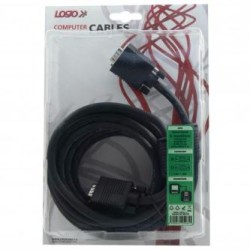 Video Kabel SVGA (D-sub) M - SVGA (D-sub) M, 5m, chroniony, czarna, Logo blister, EOL